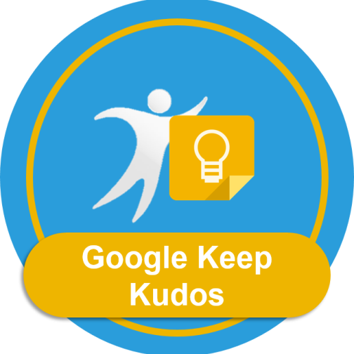 Google Keep Kudos